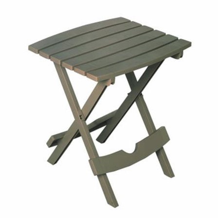 GREENGRASS 17.5 x 15 in. Quik Fold Portable Resin Side Table - Gray GR843753